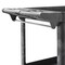 Dryser Utility Cart with Wheels, 46" x 25" Heavy Duty 550 lb. Capacity with Shelves - 2 Tier Rolling Cart with Two 5" Swivel Casters for Warehouse, Garage, Cleaning